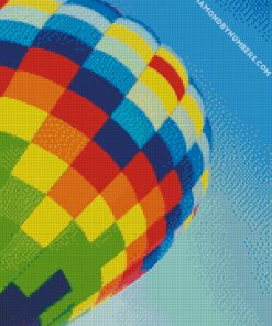 Colorful hot air balloon diamond paintings