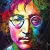 Colorful john lennon adult paint by numbers