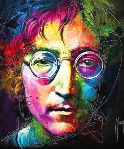 Colorful john lennon adult paint by numbers