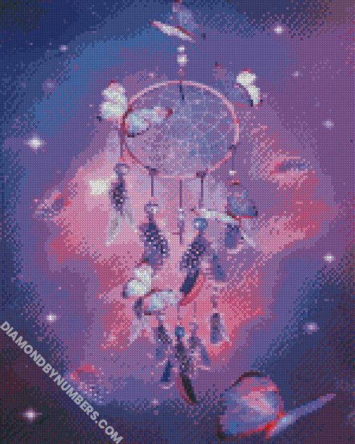 Dream Catcher with butterflies diamond paintings