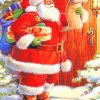 Santa Gifts Card paint by number