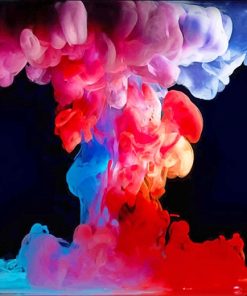 Colorful Smoke Abstract paint by number
