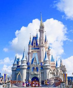 Disney World Cindrella Castle paint by number