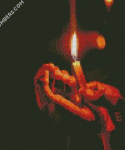 lovely candle diamond paintings