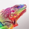 Rainbow Iguana paint by number