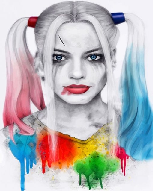 Crazy Harley Quinn Paint By Numbers