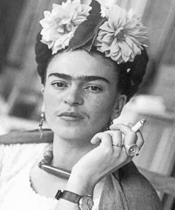 Frida Black And WhitePaint By Numbers