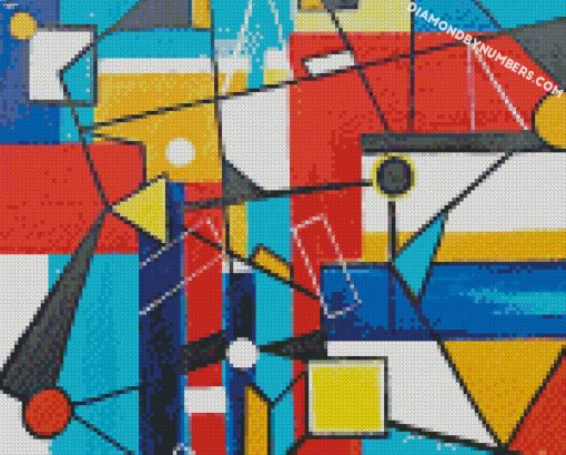 Abstract Geometric Colorful Art diamond painting
