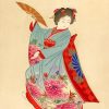 Ancient japan woman dancer adult paint by numbers