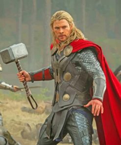 Chris Hemsworth Thor The Dark World paint by numbers