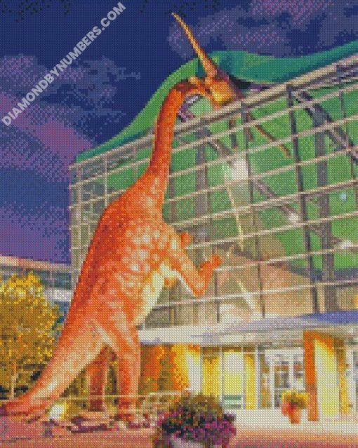 Dinosaur Museum Indiana diamond painting