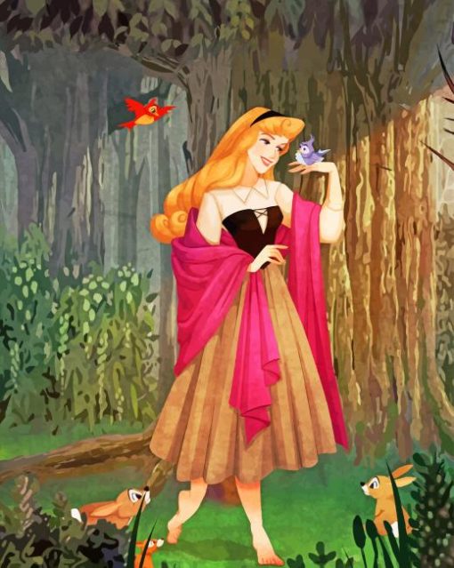 Disney Princess Aurora adult paint by number
