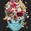 Flower Skull adult paint by numbers