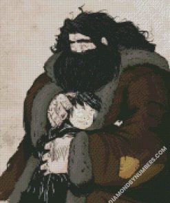 Hagrid and harry potter diamond paintings