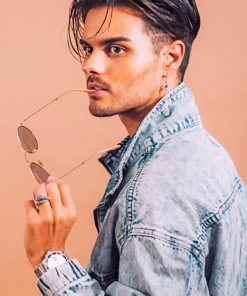Handsome Abraham Mateo adult paint by numbers