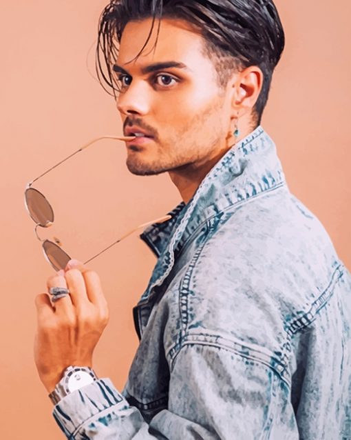 Handsome Abraham Mateo adult paint by numbers
