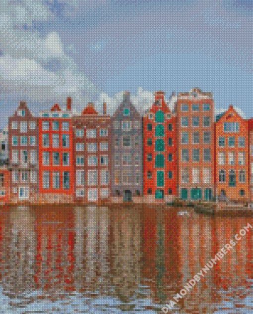 Houses Amsterdam diamond paintings