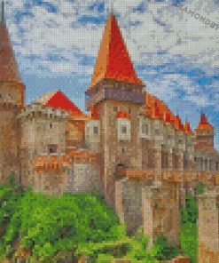 Hunyad castle Romania diamond painting