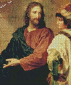 Jesus and the rich young man diamond painting