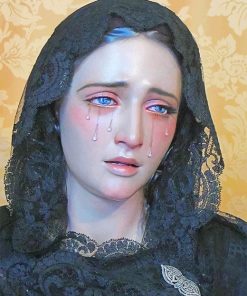 Lady Of Our Sorrows Statue paint by numbers