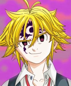Meliodas Seven Deadly Sins adult paint by numbers