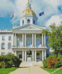 New Hampshire State House Hampshire diamond painting