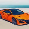 Orange acura nsx adult paint by number