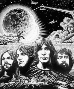 Pink Floyd Rock Band paint by numbers