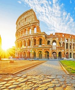 Rome Italy Colosseum paint by number