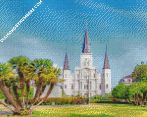 Saint Louis Cathedral New Orleans USA diamond paintings