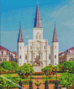 Saint Louis Cathedral New Orleans diamond painting
