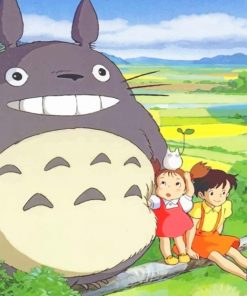 Satsuki Mei Kusakabe And Totoro Paint By Numbers Paint By Numbers