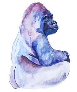 Silverback Gorilla adult paint by numbers