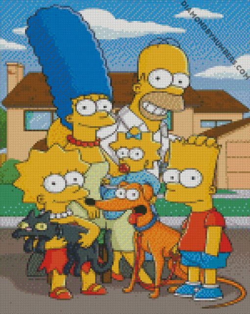 The Simpsons Family diamond painting