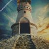 Tynemouth Pier Lighthouse england diamond paintings