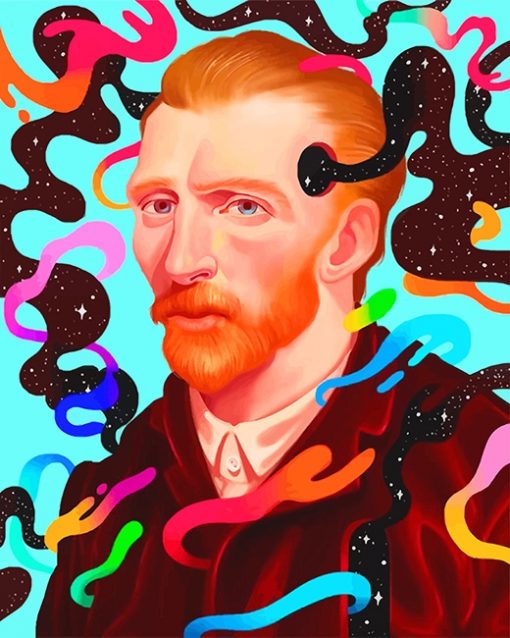 Vincent van Gogh illustration adult paint by numbers