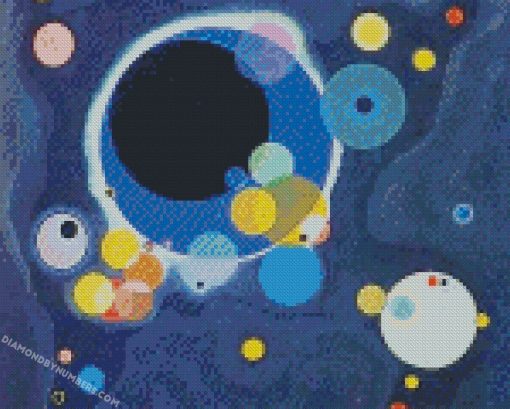 Wassily Kandinsky Several Circles Artwork Diamond Painting