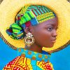 African Woman Colorful paint by number
