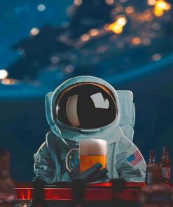 Astronaut In Space paint by numbers