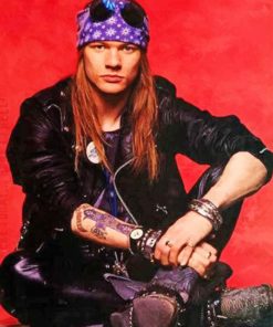 Axl Rose Rock Singer paint by number