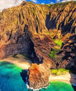 Beautiful Cliffs Hawaii paint by numbers
