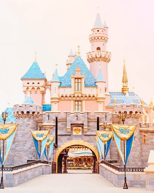 Beautiful Disney Castle paint By Numbers