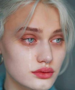 Beautiful Girl Crying Paint By Numbers