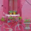 bicycle in borano italy diamond painting