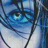 blue eye diamond painting