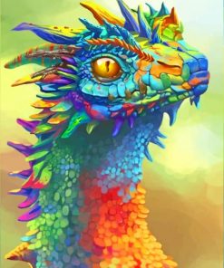 Colorful Dragon paint By Numbers