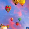 Colorful Hot Air Balloon paint by numbers