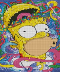 crazy Homer Simpson diamond paintings