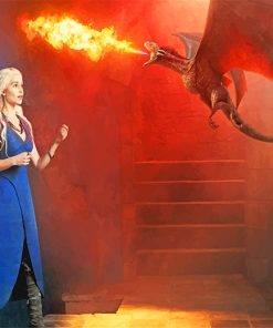 Game Of Thrones Deanerys Targaryen paint by number
