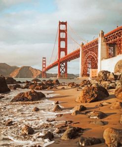 Aesthetic Golden Gate Bridge Paint by numbers
